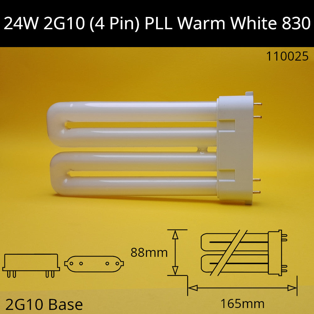 24W 2G10 (4 pin) Twin Fluorescent PLL