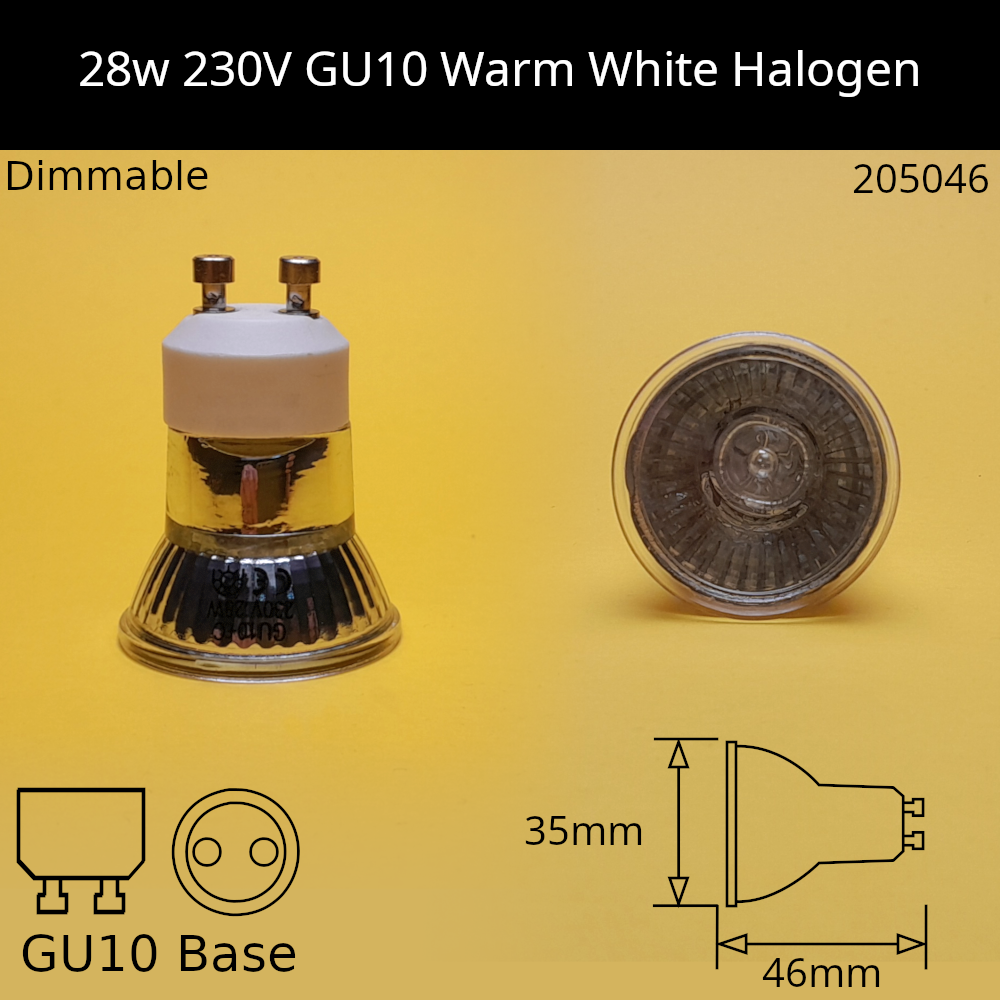 Halogen 240V Gu10 Reflectors