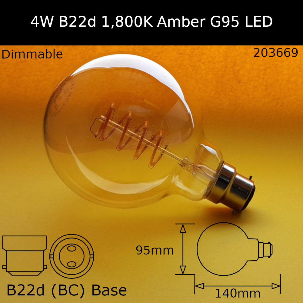 LED Clear Dolly Bulb