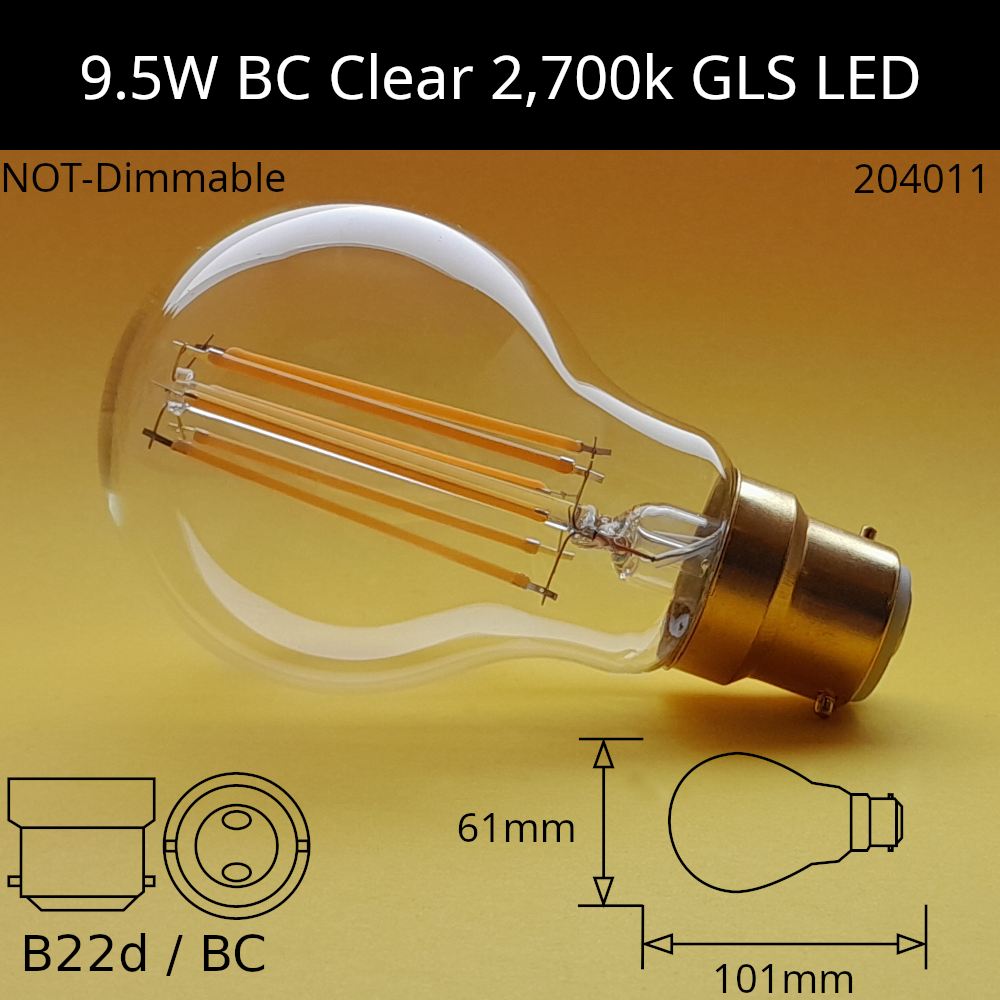 LED Filament Clear GLS