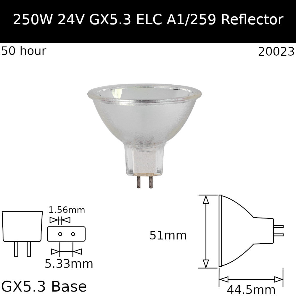 ELC 24V 250W GX5.3 A1/259 - Osram Code 64653