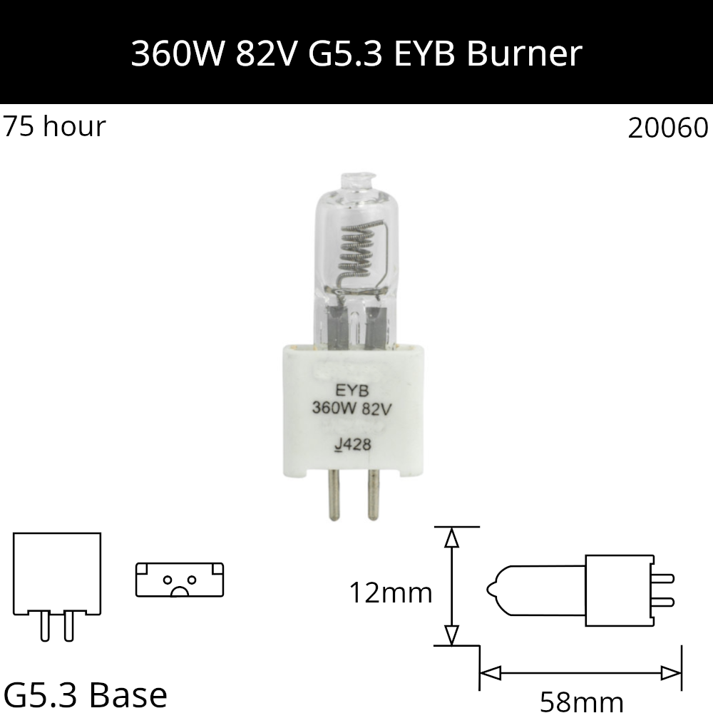 EYB 360W 82V G5.3 - Osram Code 54446