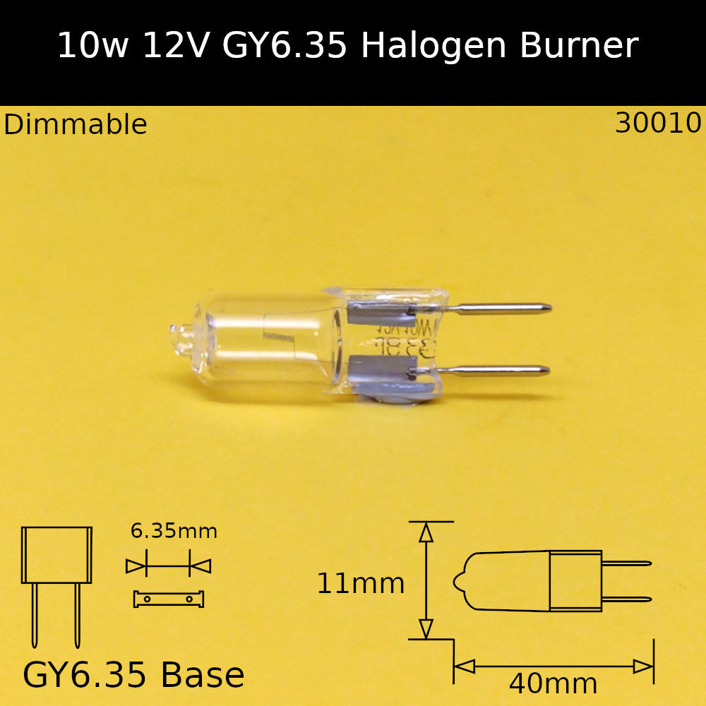 Halogen GY6.35 Low Voltage Burners