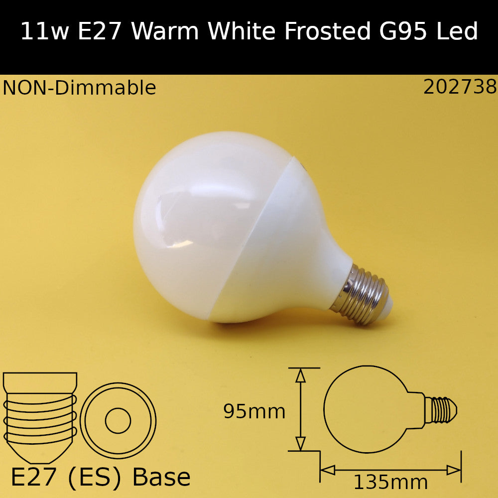 LED Frosted Dolly Bulbs