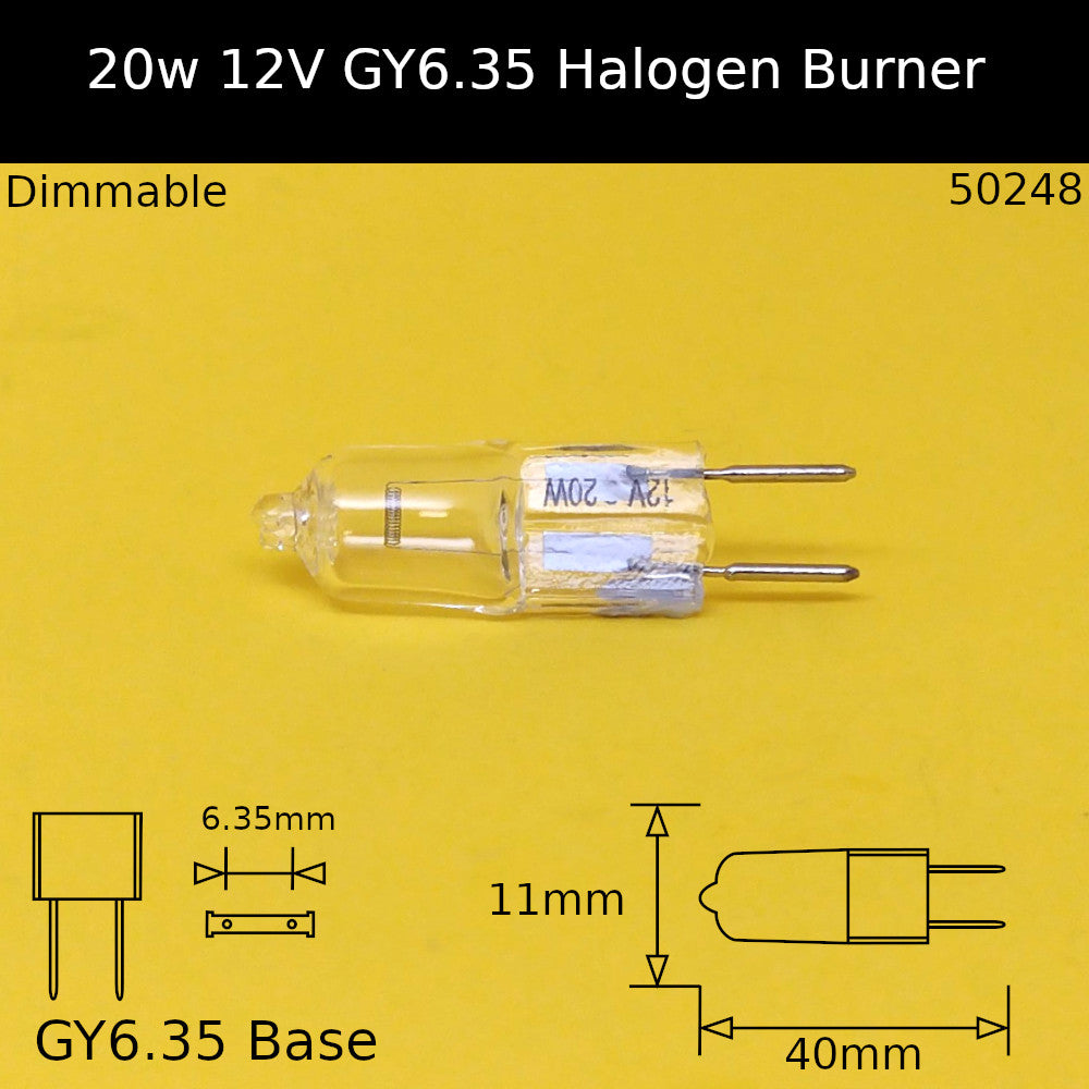 Halogen GY6.35 Low Voltage Burners