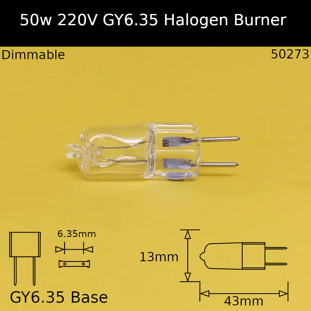 Halogen 220v GY6.35 Burners