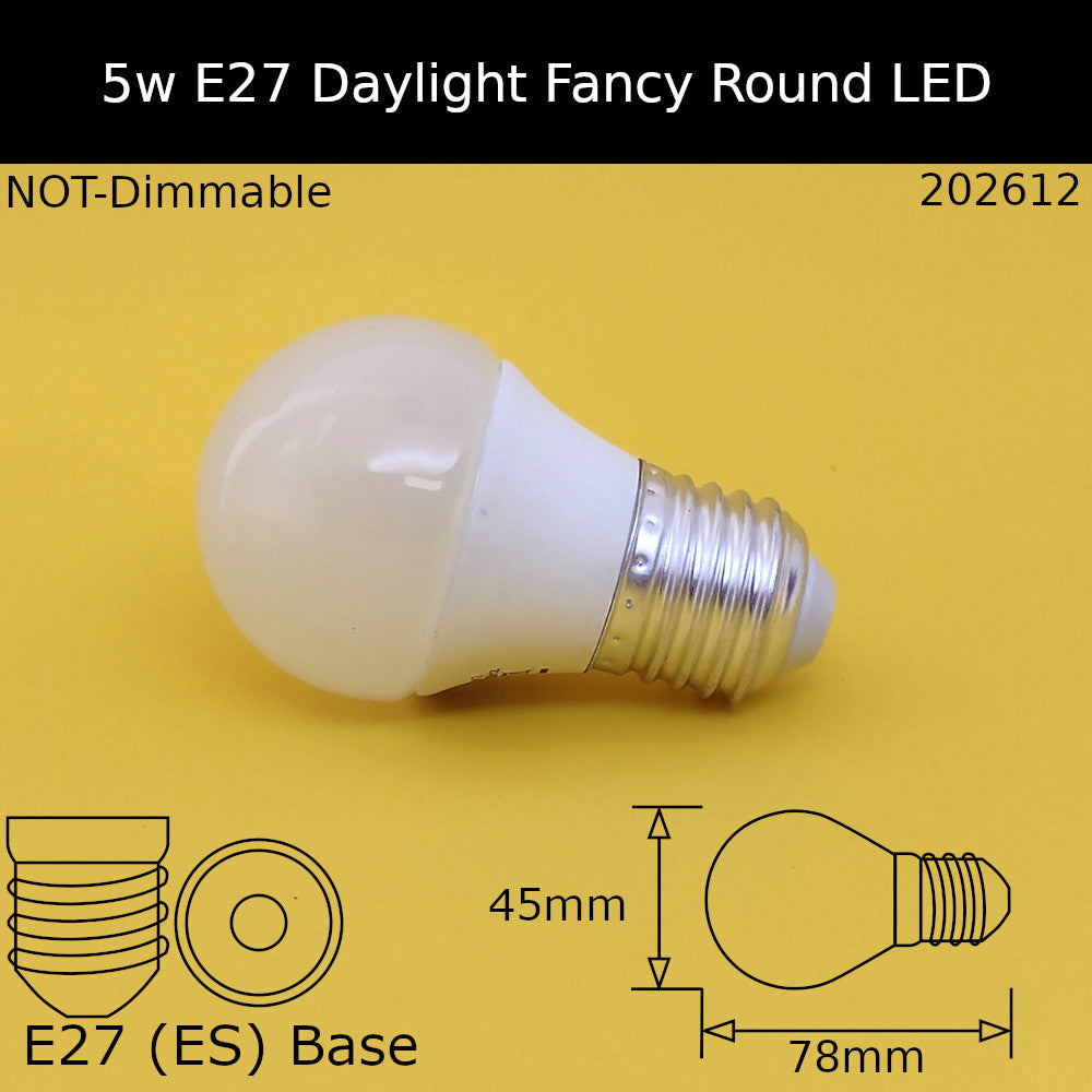 LED Frosted Fancy Round