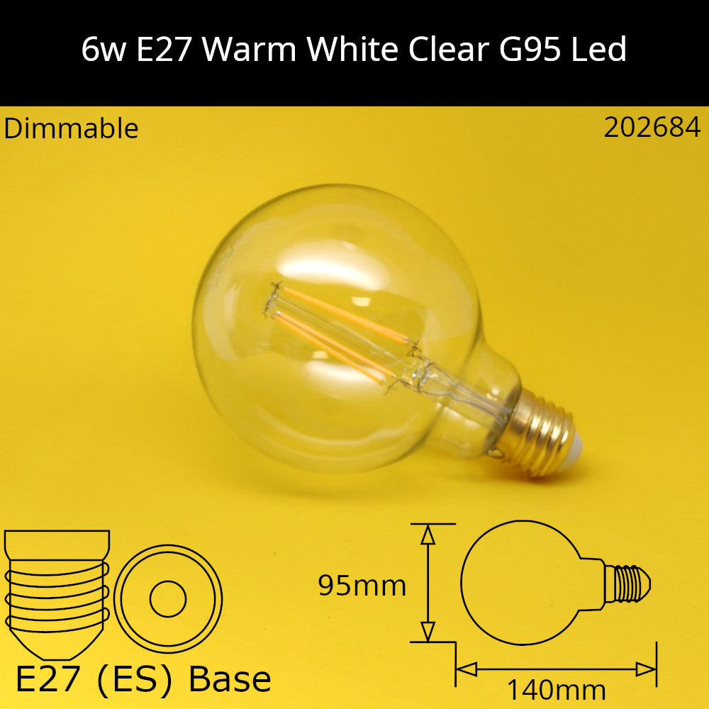 LED Clear Dolly Bulb