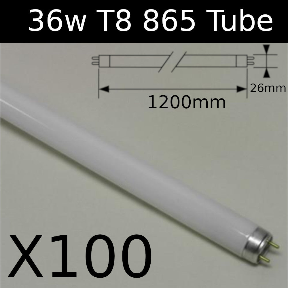 36W T8 1200mm 6,500K Daylight 865 Fluorescent Tube