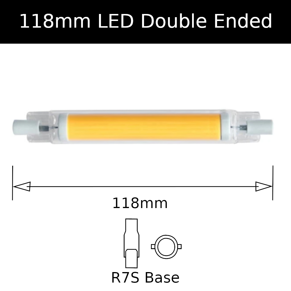 118mm LED Double Ended