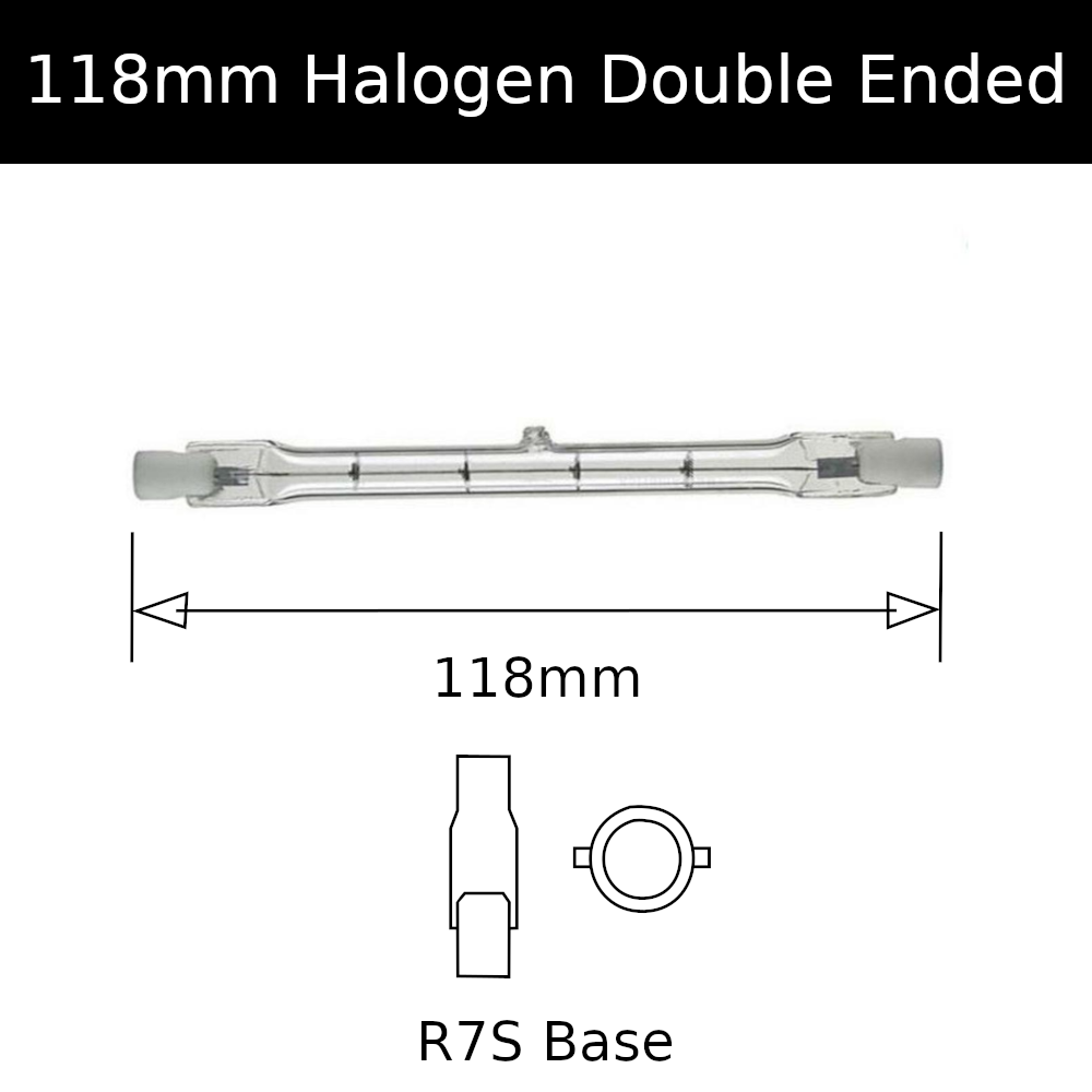 118mm Halogen Double Ended