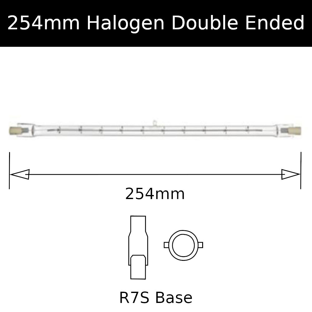 254mm Halogen Double Ended