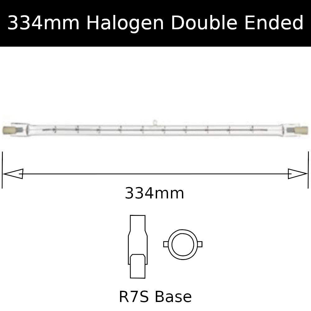334mm Halogen Double Ended