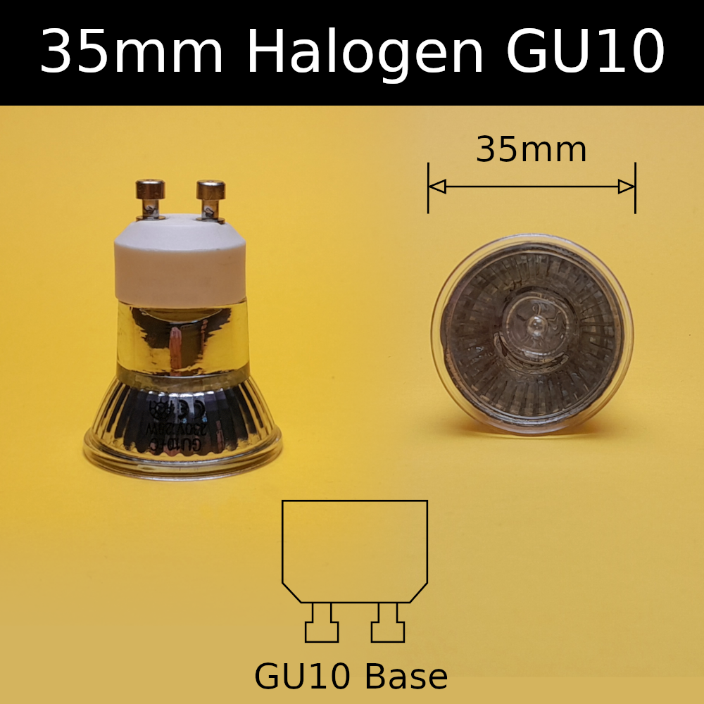 35mm Halogen Gu10 Reflectors