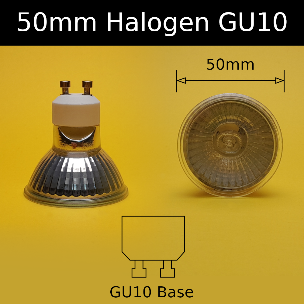 50mm Halogen Gu10 Reflectors