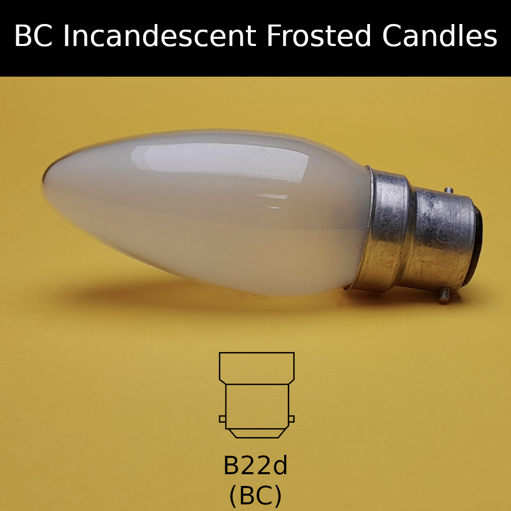 BC Incandescent Frosted Candle