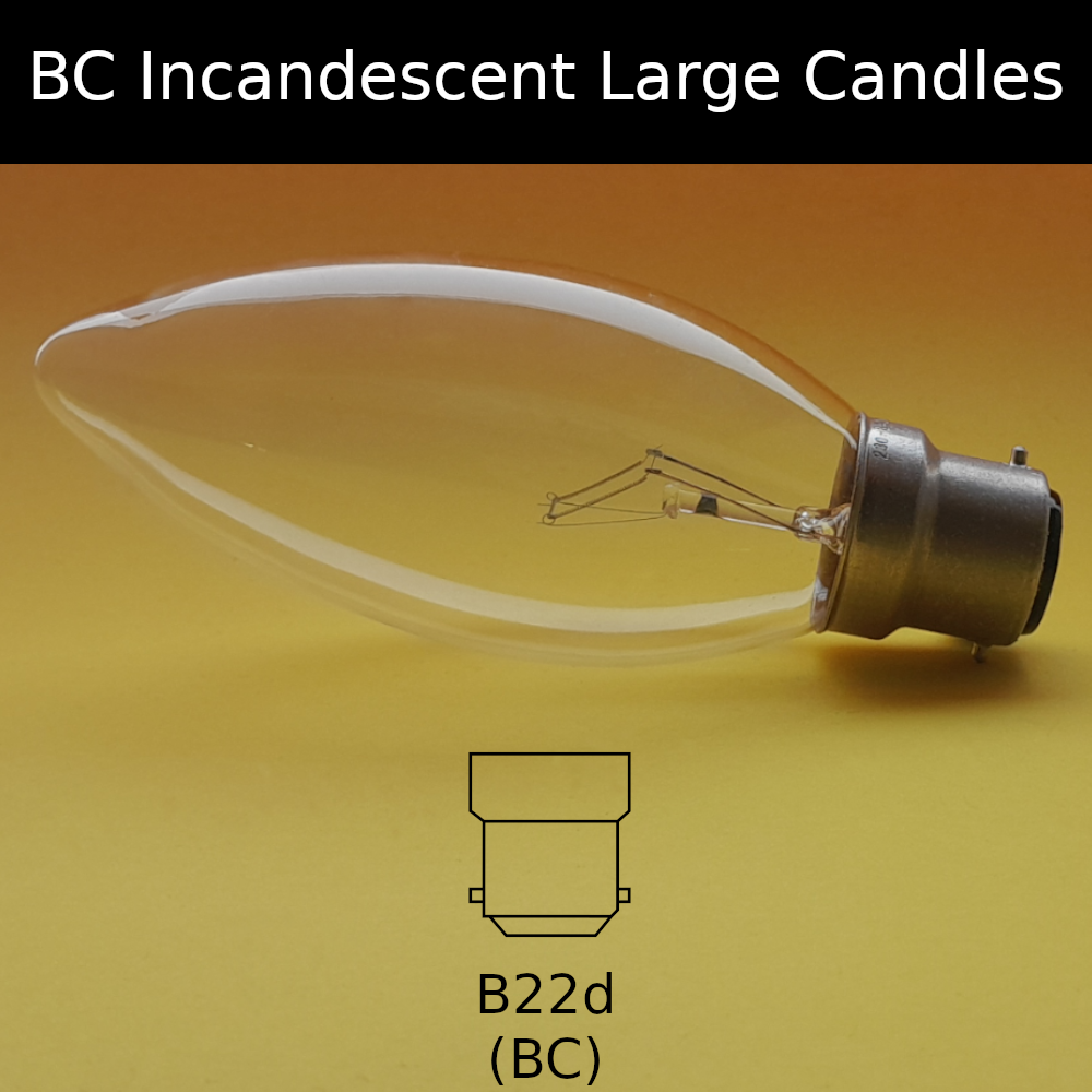 BC Incandescent Large Candle