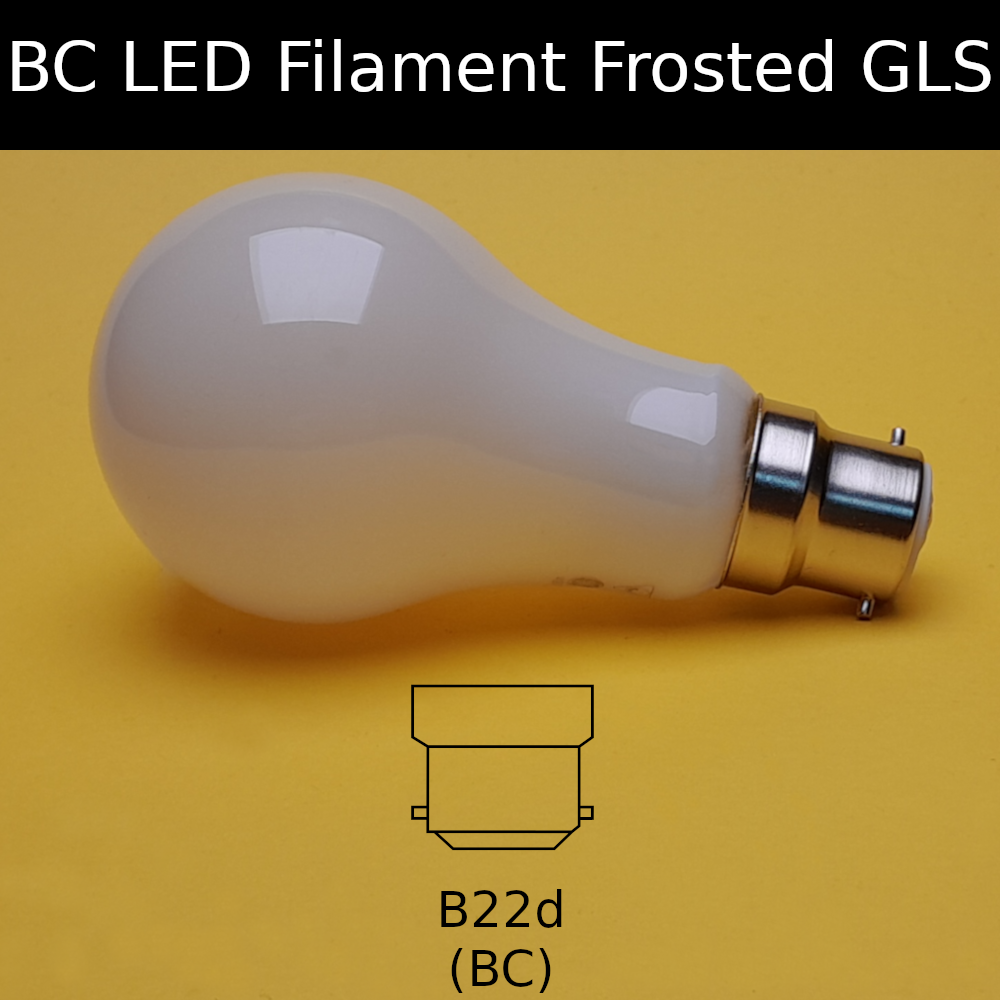 BC LED Filament Frosted GLS