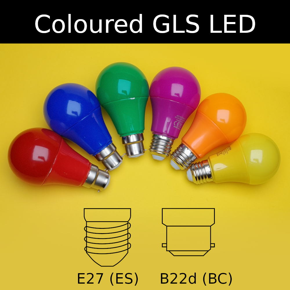 Coloured GLS LED