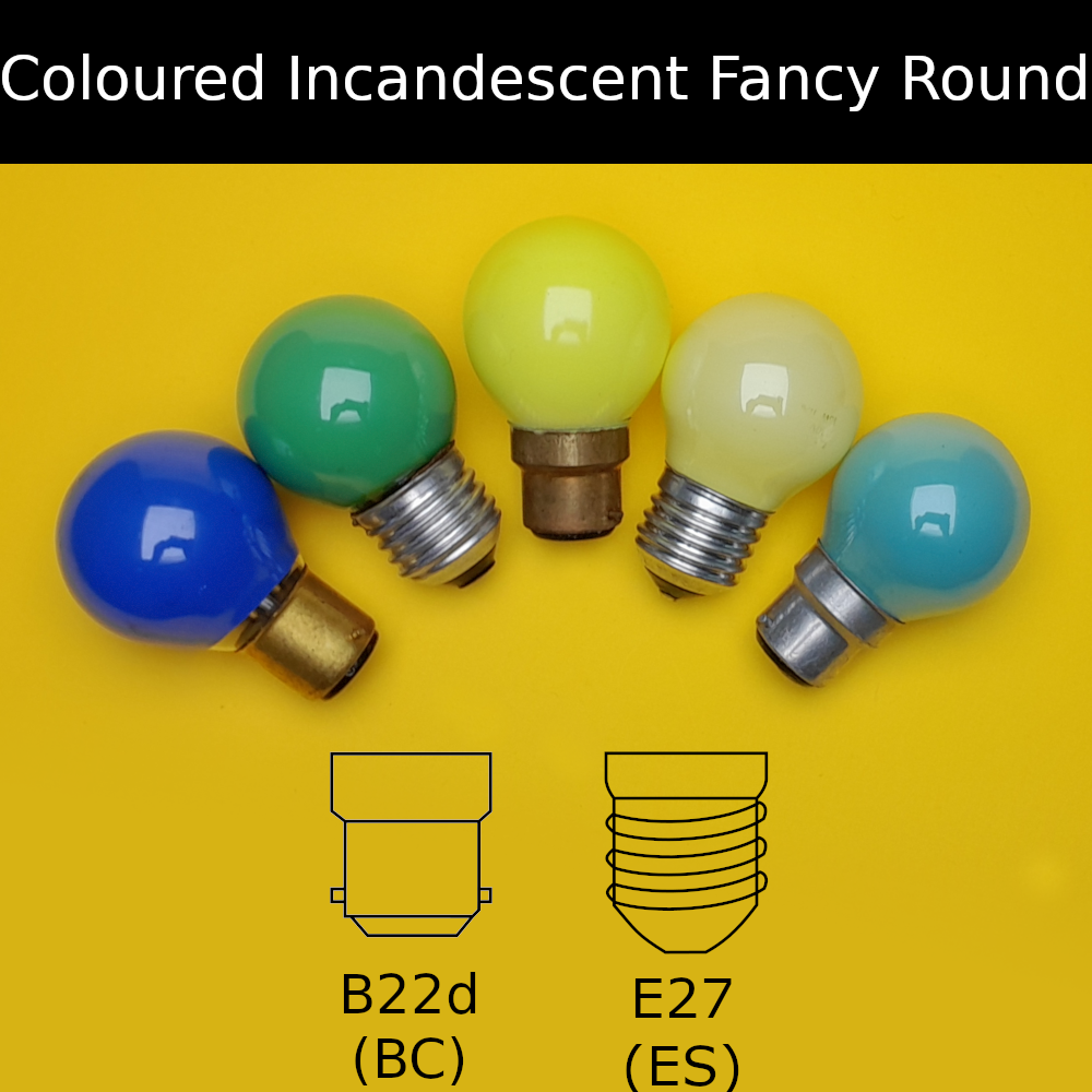 Coloured Incandescent Fancy Round
