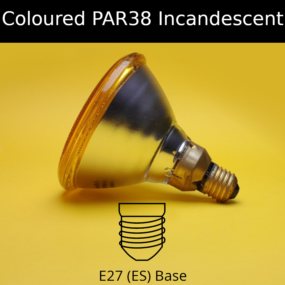 Coloured PAR38 Incandescent