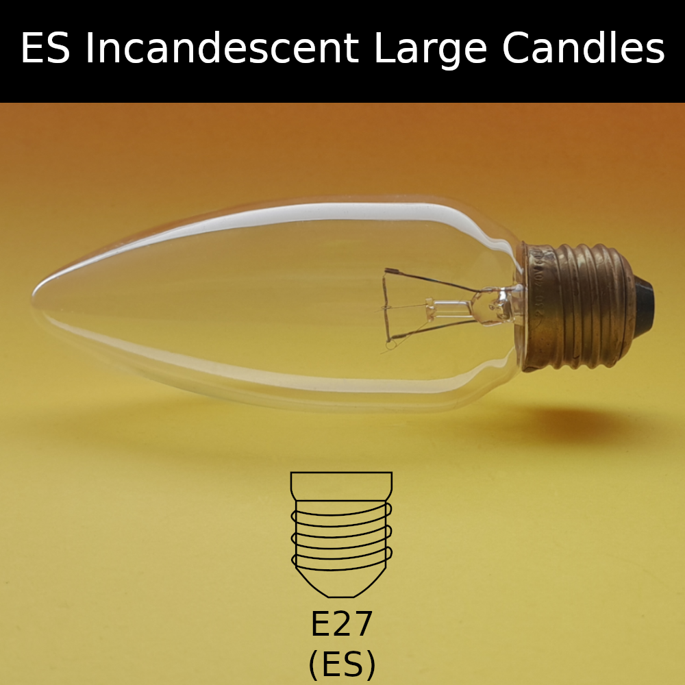 ES Incandescent Large Candle