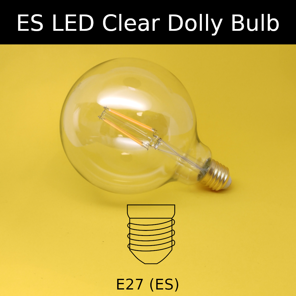 ES LED Clear Dolly Bulbs