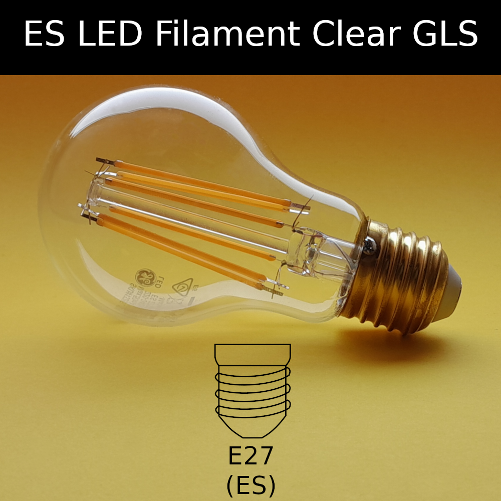 ES LED Filament Clear GLS