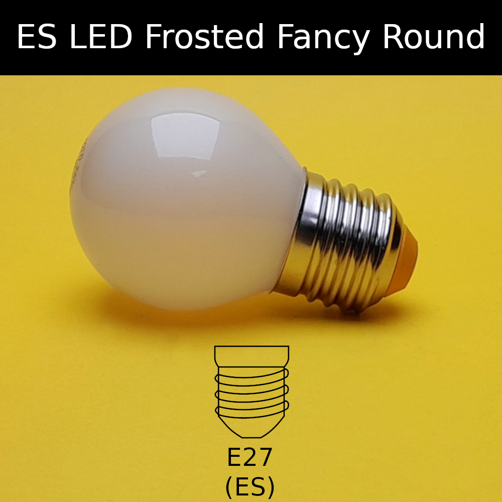 ES LED Frosted Fancy Round