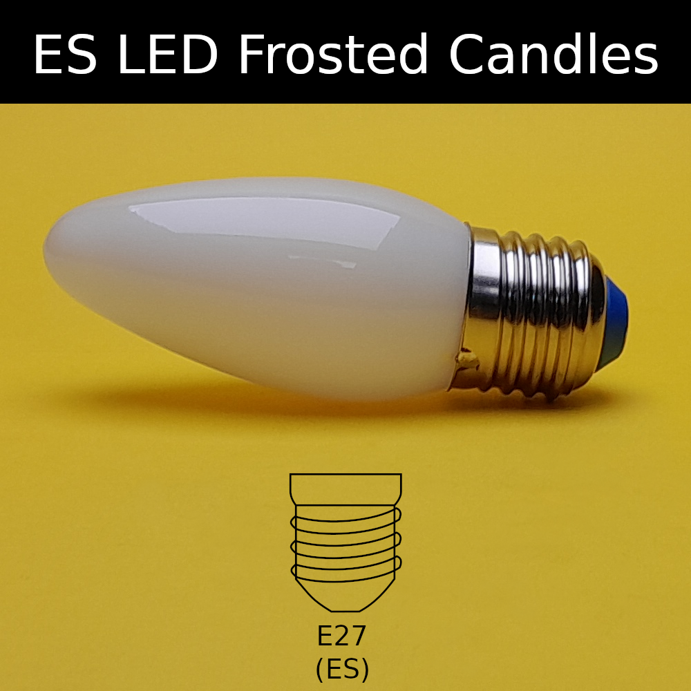 ES LED Frosted Candles
