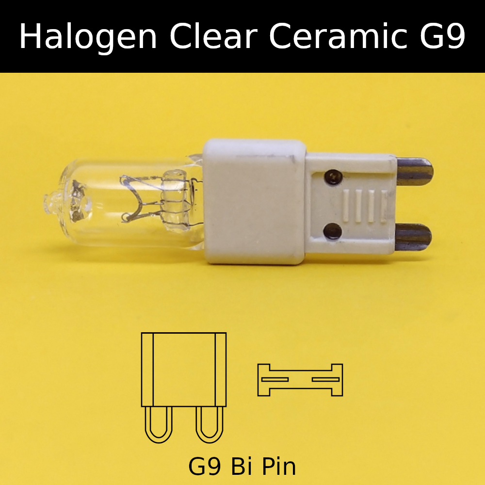 Halogen Clear Ceramic G9 Burners
