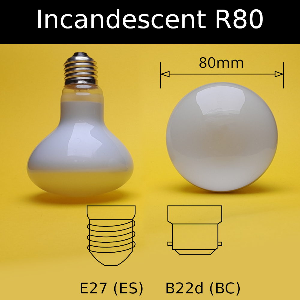 Incandescent R80 Reflectors