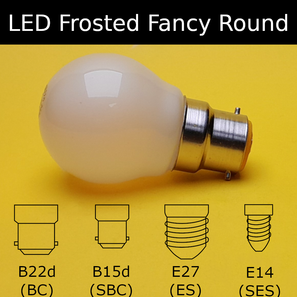LED Frosted Fancy Round