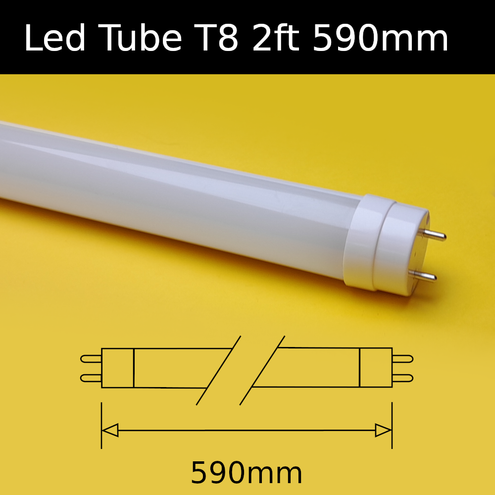 Led Tube T8 2ft 590mm