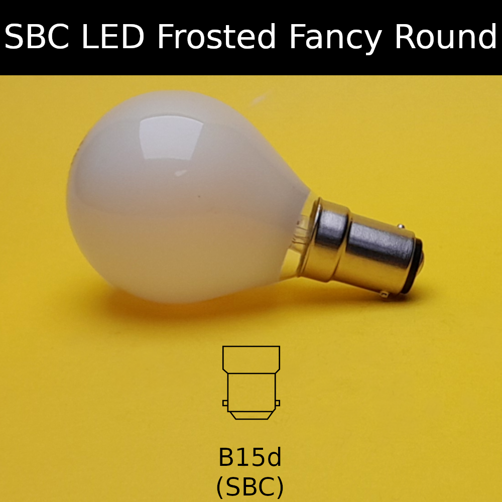 SBC LED Frosted Fancy Round