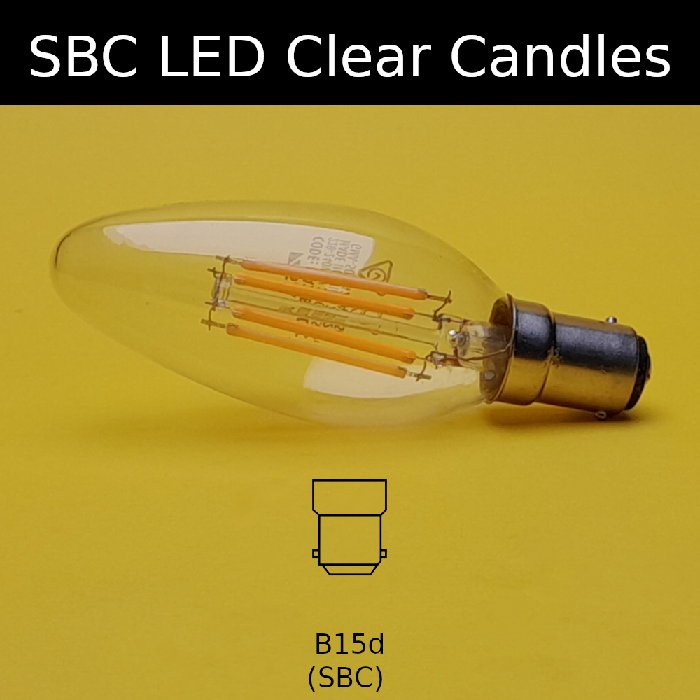 SBC LED Clear Candles