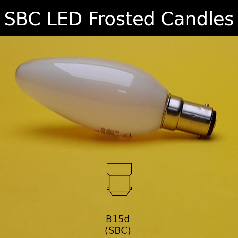 SBC LED Frosted Candles