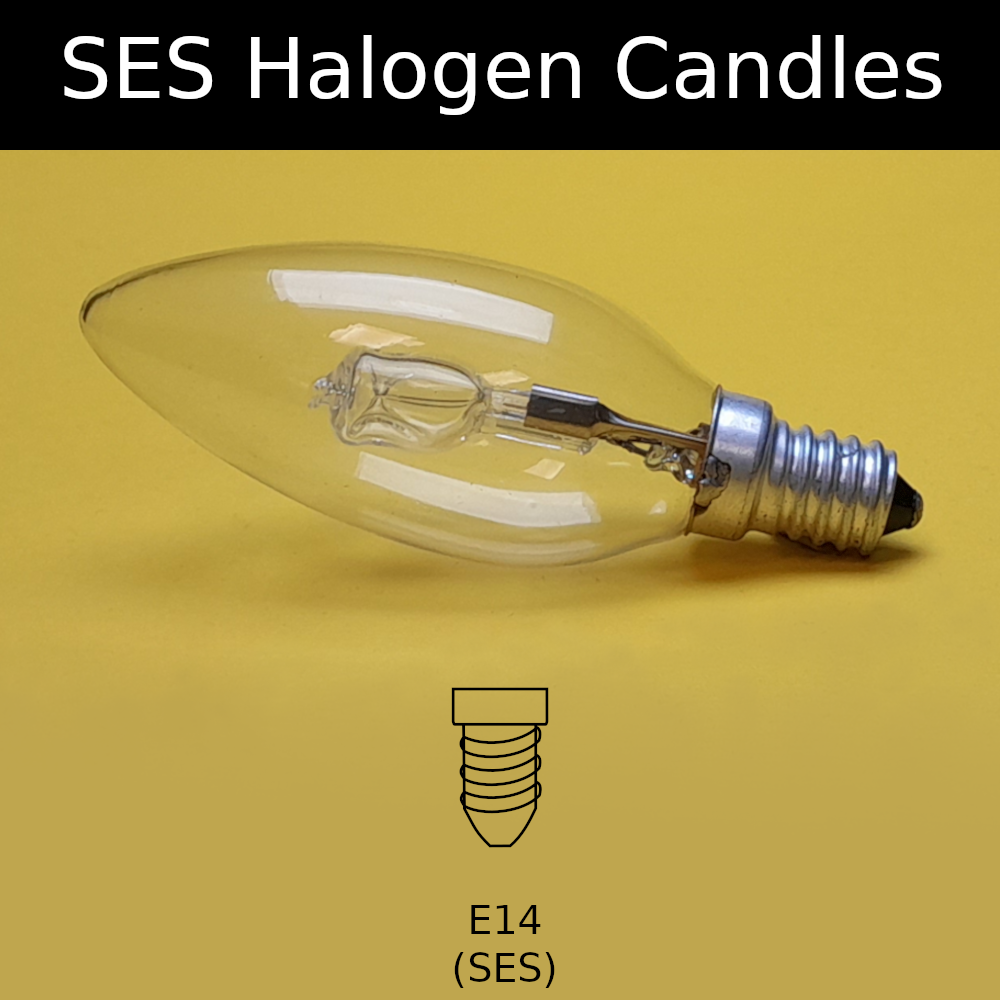 SES Halogen Candle
