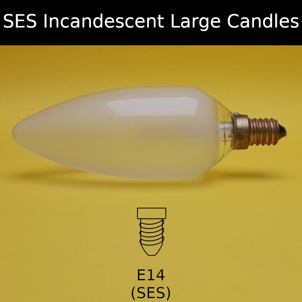 SES Incandescent Large Candle