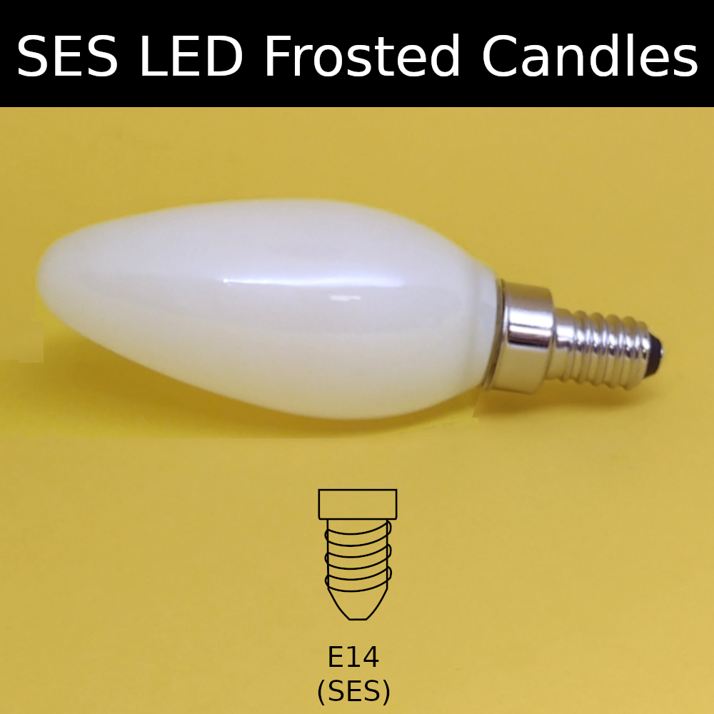 SES LED Frosted Candles