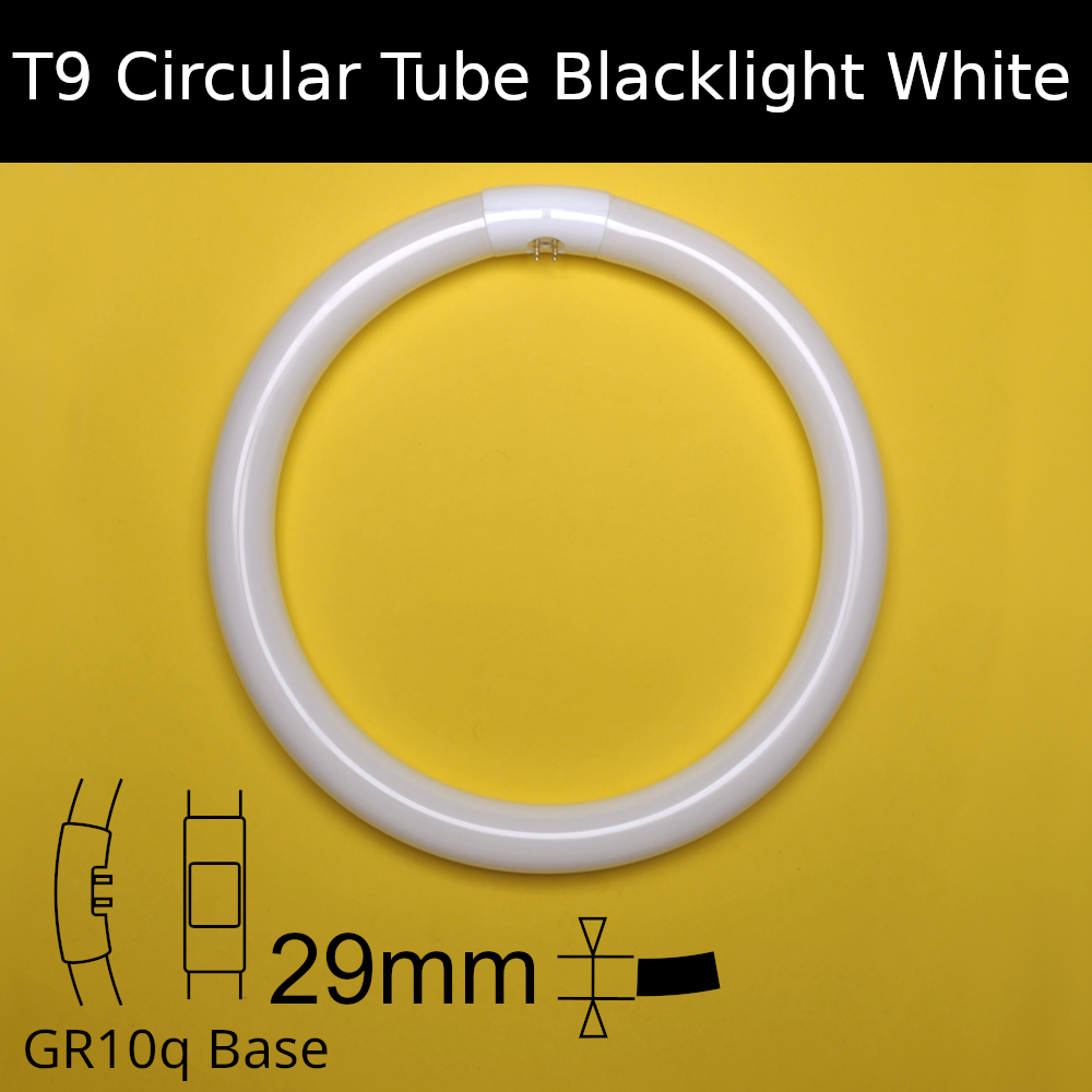 T9 Circular Tube Blacklight White