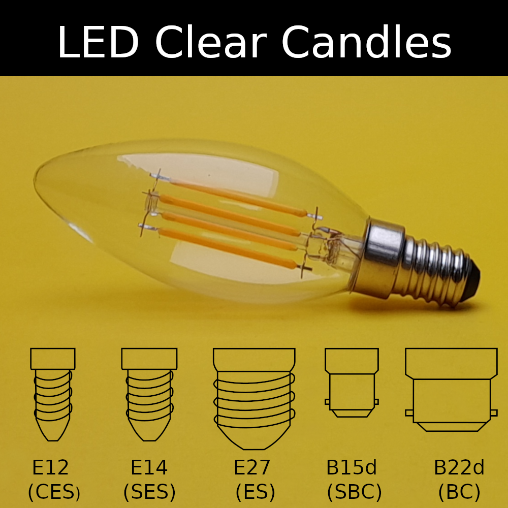 LED Clear Candles