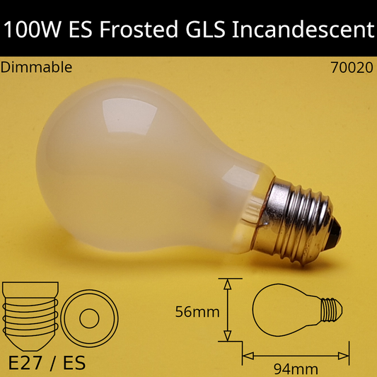 E27 (ES) / 100W - Frosted / No Discount Available