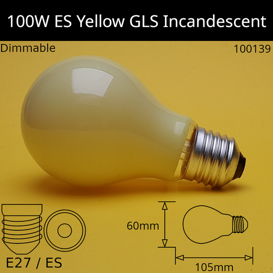 ES (E27) / YELLOW / 100W