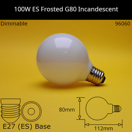 G80 - 80mm / E27 (ES) / 100W