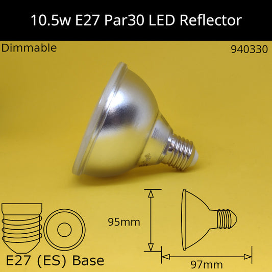 10.5w ES PAR30 2,700k Warm White Dimmable LED