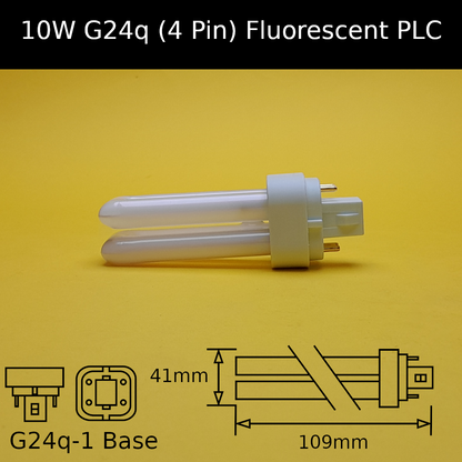 10W G24q (4 Pin) Fluorescent PLC