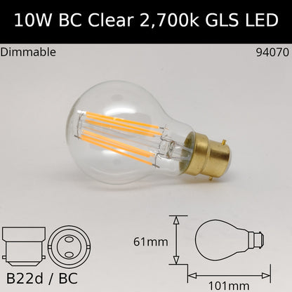 LED Filament Clear GLS