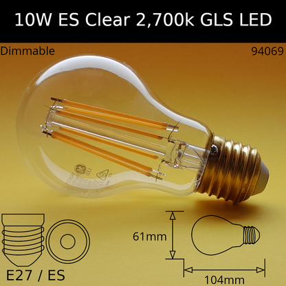 LED Filament Clear GLS