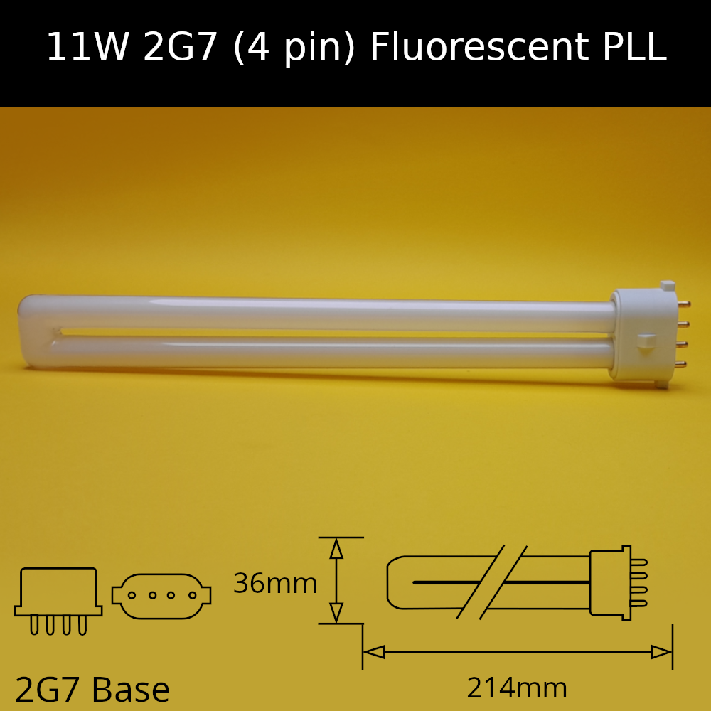 11W 2G7 (4 pin) Fluorescent PLL
